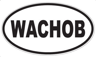 WACHOB - Oval Sticker
