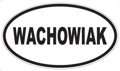 WACHOWIAK - Oval Sticker