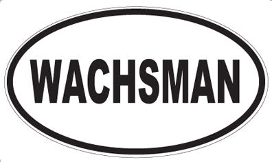 WACHSMAN - Oval Sticker