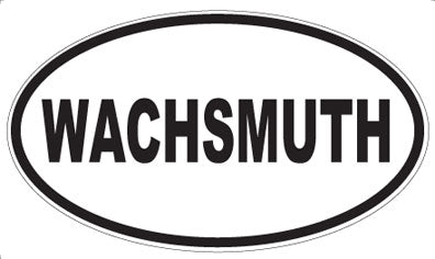 WACHSMUTH - Oval Sticker