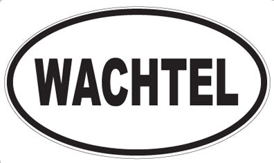 WACHTEL - Oval Sticker