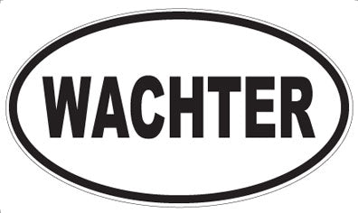 WACHTER - Oval Sticker