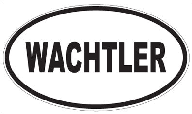 WACHTLER - Oval Sticker