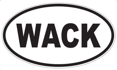 WACK - Oval Sticker