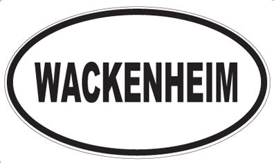 WACKENHEIM - Oval Sticker