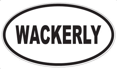 WACKERLY - Oval Sticker