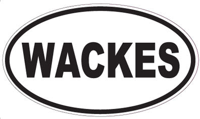 WACKES - Oval Sticker