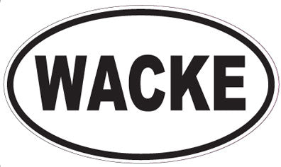 WACKE - Oval Magnet