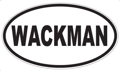 WACKMAN - Oval Sticker