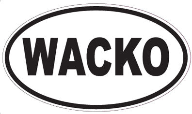 WACKO - Oval Sticker