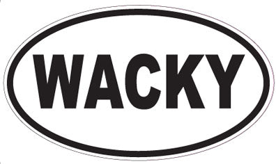 WACKY - Oval Sticker