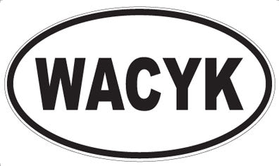 WACYK - Oval Sticker