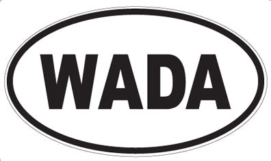 WADA - Oval Sticker