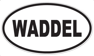WADDEL - Oval Sticker