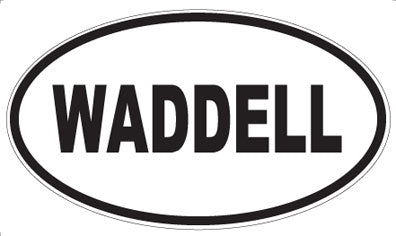 WADDELL - Oval Sticker