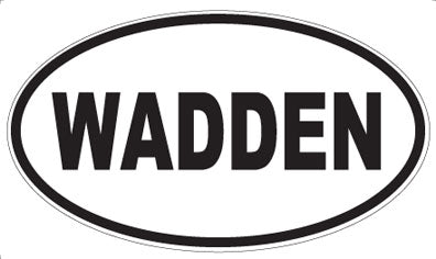 WADDEN - Oval Sticker
