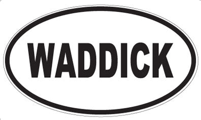 WADDICK - Oval Sticker