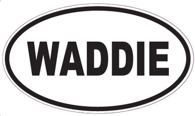 WADDIE - Oval Sticker