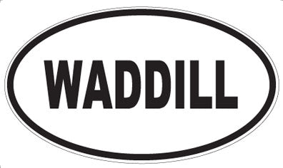 WADDILL - Oval Sticker