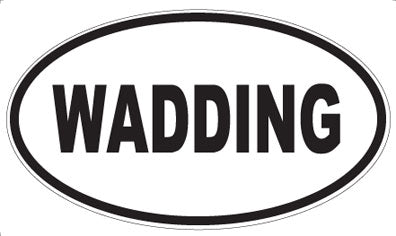 WADDING - Oval Sticker