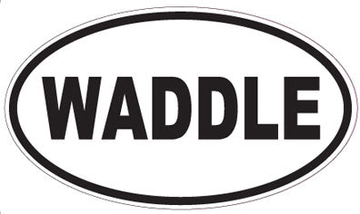 WADDLE - Oval Sticker
