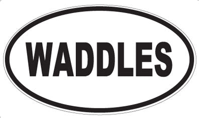 WADDLES - Oval Magnet