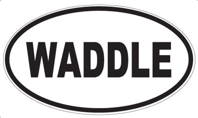 WADDLE - Oval Magnet