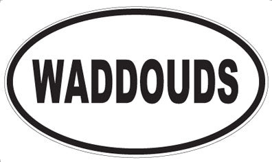 WADDOUDS - Oval Sticker