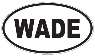 WADE - Oval Sticker