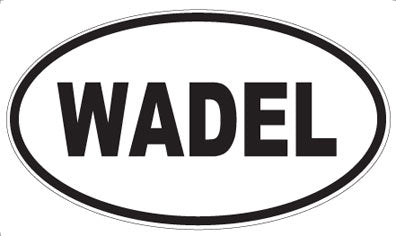 WADEL - Oval Sticker