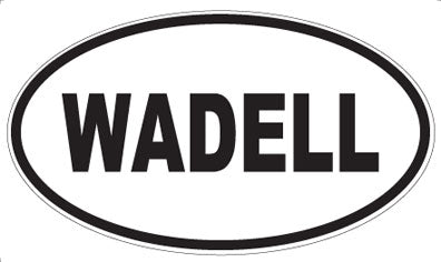 WADELL - Oval Sticker