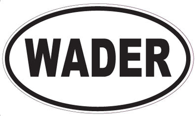 WADER - Oval Sticker