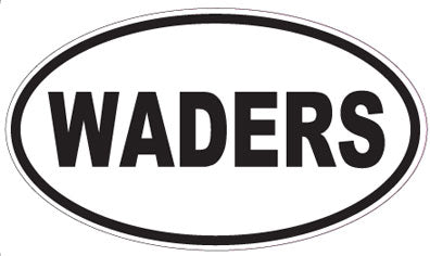WADERS - Oval Sticker