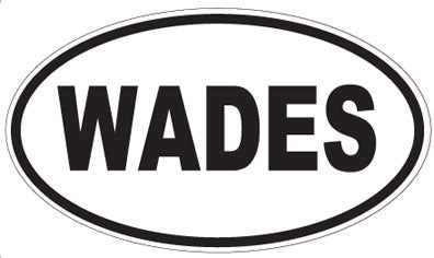 WADES - Oval Sticker