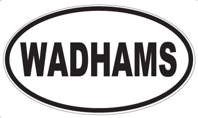 WADHAMS - Oval Sticker