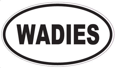 WADIES - Oval Sticker