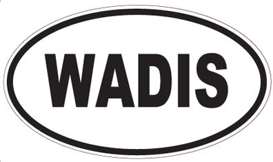 WADIS - Oval Sticker