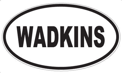 WADKINS - Oval Sticker