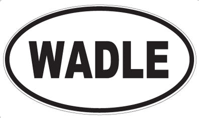 WADLE - Oval Sticker