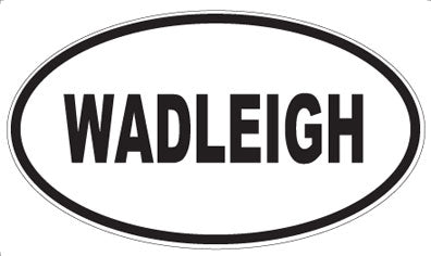 WADLEIGH - Oval Sticker