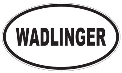 WADLINGER - Oval Sticker