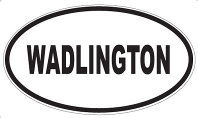 WADLINGTON - Oval Sticker