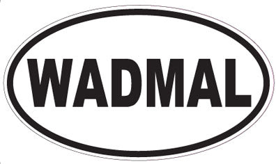 WADMAL - Oval Sticker
