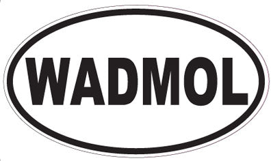 WADMOL - Oval Sticker