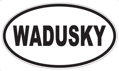 WADUSKY - Oval Sticker
