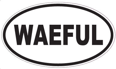 WAEFUL - Oval Sticker