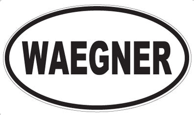 WAEGNER - Oval Sticker