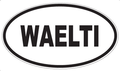 WAELTI - Oval Sticker