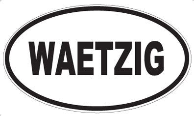 WAETZIG - Oval Sticker