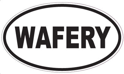 WAFERY - Oval Sticker